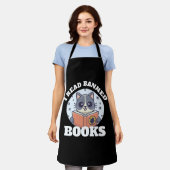 Ich lese verbotene Bücher Schürze (Getragen)