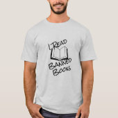 Ich lese verbotene Bücher (schwarz) T-Shirt (Vorderseite)