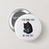 Ich lese verbotene Bücher und ich kenne Dinge wie Button (Vorne & Hinten)