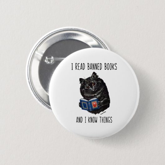 Ich lese verbotene Bücher und ich kenne Dinge wie Button (Vorne & Hinten)
