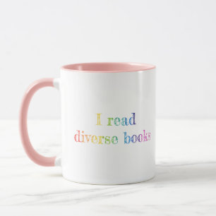 Ich lese verschiedene Bücher Tasse