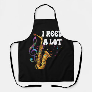 Ich lese viel saxophone Tenor Saxophonist Player M Schürze