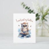 Ich lese vorbei postkarte (Stehend Vorderseite)