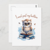 Ich lese vorbei postkarte (Vorne/Hinten)