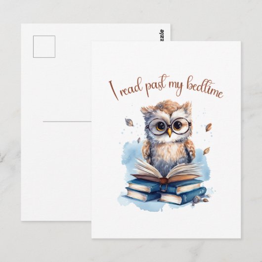 Ich lese vorbei postkarte (Vorne/Hinten)