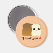 Ich lese, wenn du Kawaii Brot lustigen Cartoon-Pub Magnet (Vorderseite/Rückseite)