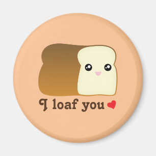 Ich lese, wenn du Kawaii Brot lustigen Cartoon-Pub Magnet