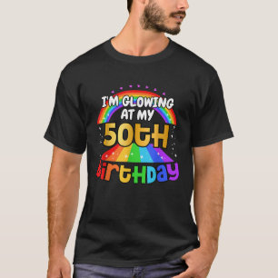 Ich leuchte an meiner 50-jährigen 50. Geburtstagsg T-Shirt