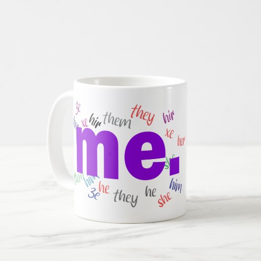 ich. (LGBT Gay Lesbian Transgender) Kaffeetasse (Vorderseite Links)