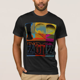 Ich liebe 2012 - Pop Art Vintage - T-Shirt
