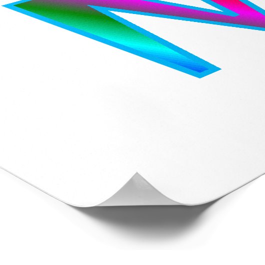 Ich Liebe 60er Poster (Ecke)