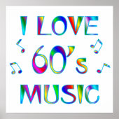 Ich Liebe 60er Poster (Vorne)