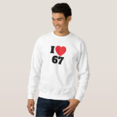 Ich liebe 67 sweatshirt (Vorne ganz)