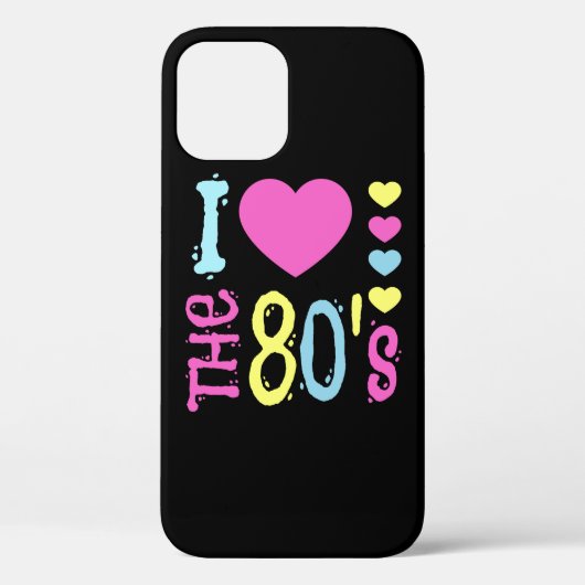 Ich Liebe 80er Disco-Kostüm Case-Mate iPhone Hülle (Rückseite)