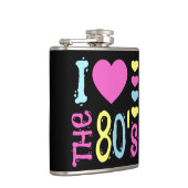 Ich Liebe 80er Disco-Kostüm Flachmann (Rechts)