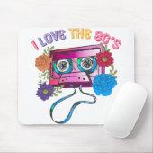 Ich Liebe 80er Kassette Vintage Musik Mousepad (Mit Mouse)