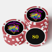 ICH LIEBE 80ER POKERCHIPS (Stapel)