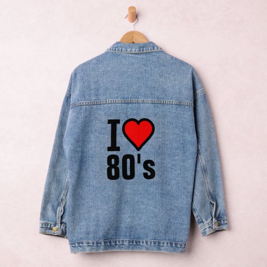 Ich Liebe 80er T - Shirt Jeansjacke (Hangar)