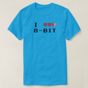 Ich liebe 8-Bit T-Shirt