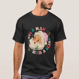 Ich Liebe A mit dem Weihnachtsmann T-Shirt