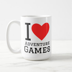 Ich liebe Abenteuer Spiele Kaffeetasse
