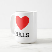 Ich liebe Abschlussprüfungen Kaffeetasse (Vorderseite Links)