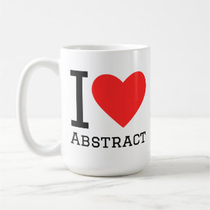 Ich liebe abstrakt kaffeetasse