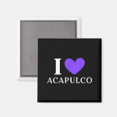 Ich liebe Acapulco Mexiko Urlaub _2  Magnet (Vorderseite/Rückseite)