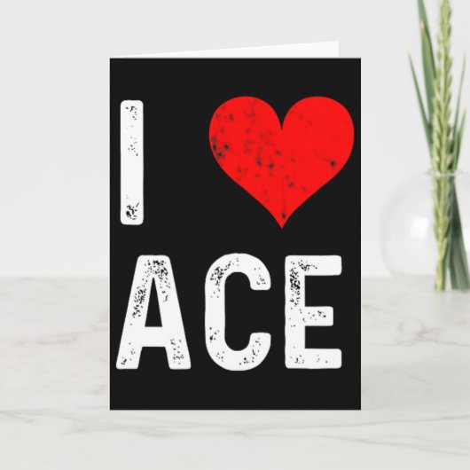 Ich liebe Ace Karte (Vorderseite)