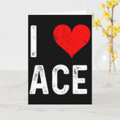 Ich liebe Ace Karte (Gelbe Blume)