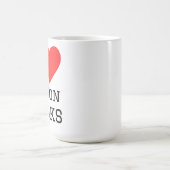 Ich liebe Action-Bücher Kaffeetasse (Mittel)