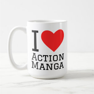 Ich liebe Action-Manga Kaffeetasse