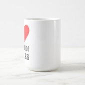 Ich liebe Action-Serien Kaffeetasse (Mittel)