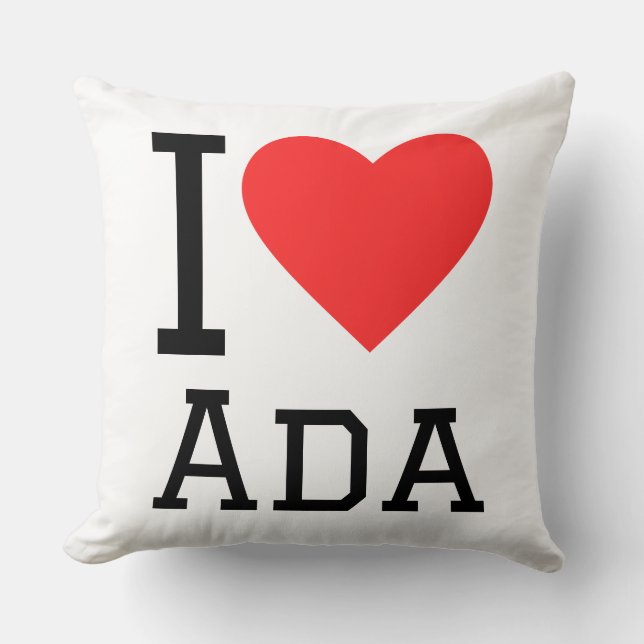 Ich liebe ada kissen (Vorderseite)
