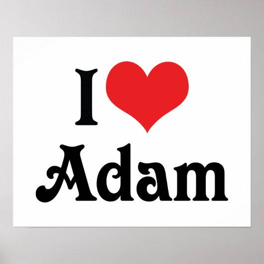 Ich liebe Adam Poster (Vorne)