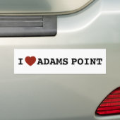 Ich liebe Adams Point Aufkleber Autoaufkleber (Auf Auto)