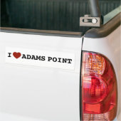 Ich liebe Adams Point Aufkleber Autoaufkleber (Auf Lkw)