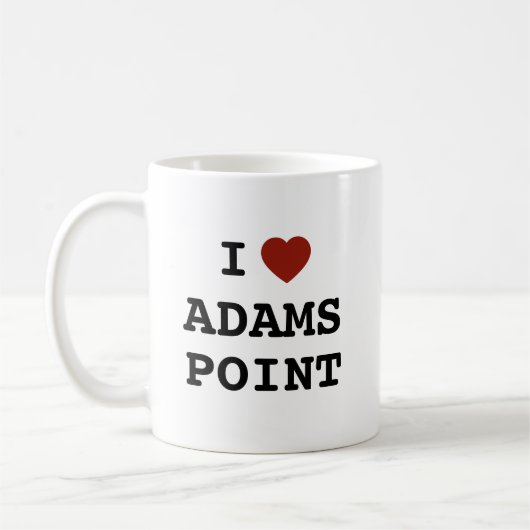 Ich liebe Adams Point Tasse (Links)