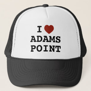 Ich liebe Adams Point Trucker Hut Truckerkappe