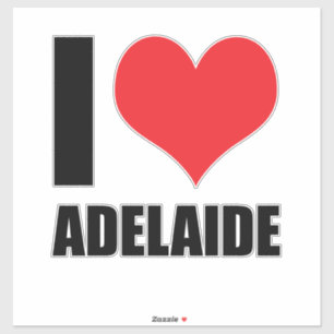 Ich liebe Adelaide Aufkleber