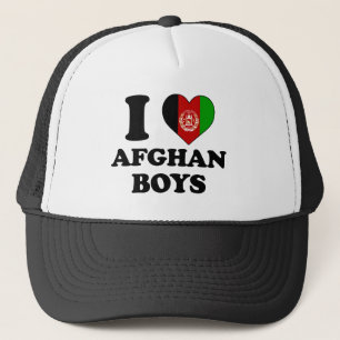 Ich Liebe afghanische Jungen Truckerkappe