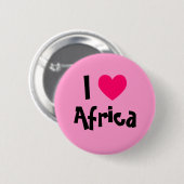 Ich liebe Afrika Button (Vorne & Hinten)