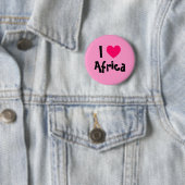 Ich liebe Afrika Button (Beispiel)