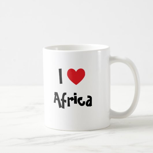 Ich liebe Afrika Kaffeetasse (Rechts)
