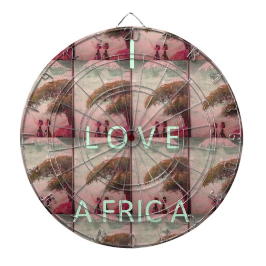 Ich liebe Afrika – Kulturlandschaftsmuster Dartscheibe (vorne)