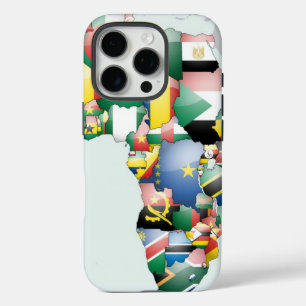 Ich liebe Afrika Kunstdruck   Panafrikanische Kart iPhone 16 Pro Hülle