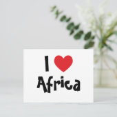 Ich liebe Afrika Postkarte (Stehend Vorderseite)