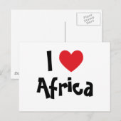 Ich liebe Afrika Postkarte (Vorne/Hinten)