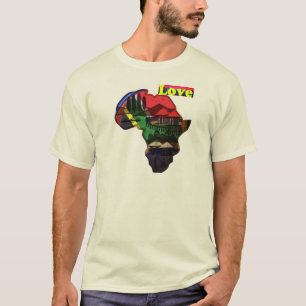 Ich liebe Afrika T-Shirt Druck Design