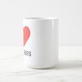 Ich liebe Afrikaner Kaffeetasse (Mittel)